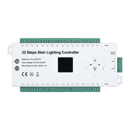 Sensor Trapcontroller 32 Stappen 2-In-1 Loopvlak  Stromend Water Lichtsensor Paneelschakelaar Menselijke Infraroodcontroller