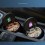 Mini-Keramik-Autoascher mit LED-Licht, Silber, N18A 5