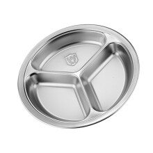 Stainless Steel 3 Compartment Dish Family Meal Organizers-24