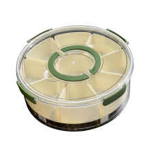 Leak Proof Coolers Box with Ice Compartment-Green 9 grids