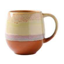 Ceramics Mug Farmhouses Gradients Glaze Ergonomic Handle-Yellow