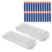 2PCS Soft Magazine 12Darts Clips for N STRIKE ELITE Toy, 21 x 8 x 2.5cm White