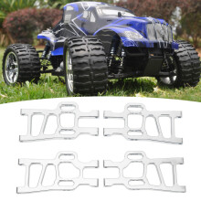 Set di 4 bracci sospensione in alluminio per auto RC 1/10 94111, Argento