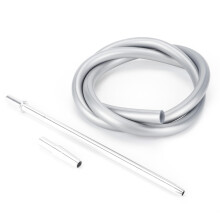 Anti-Washing Nut Joints, Washable Silicone Hose for Hassle-Free Maintenance and Unmatched Durability in Your Daily Routines (Silver Aluminium)