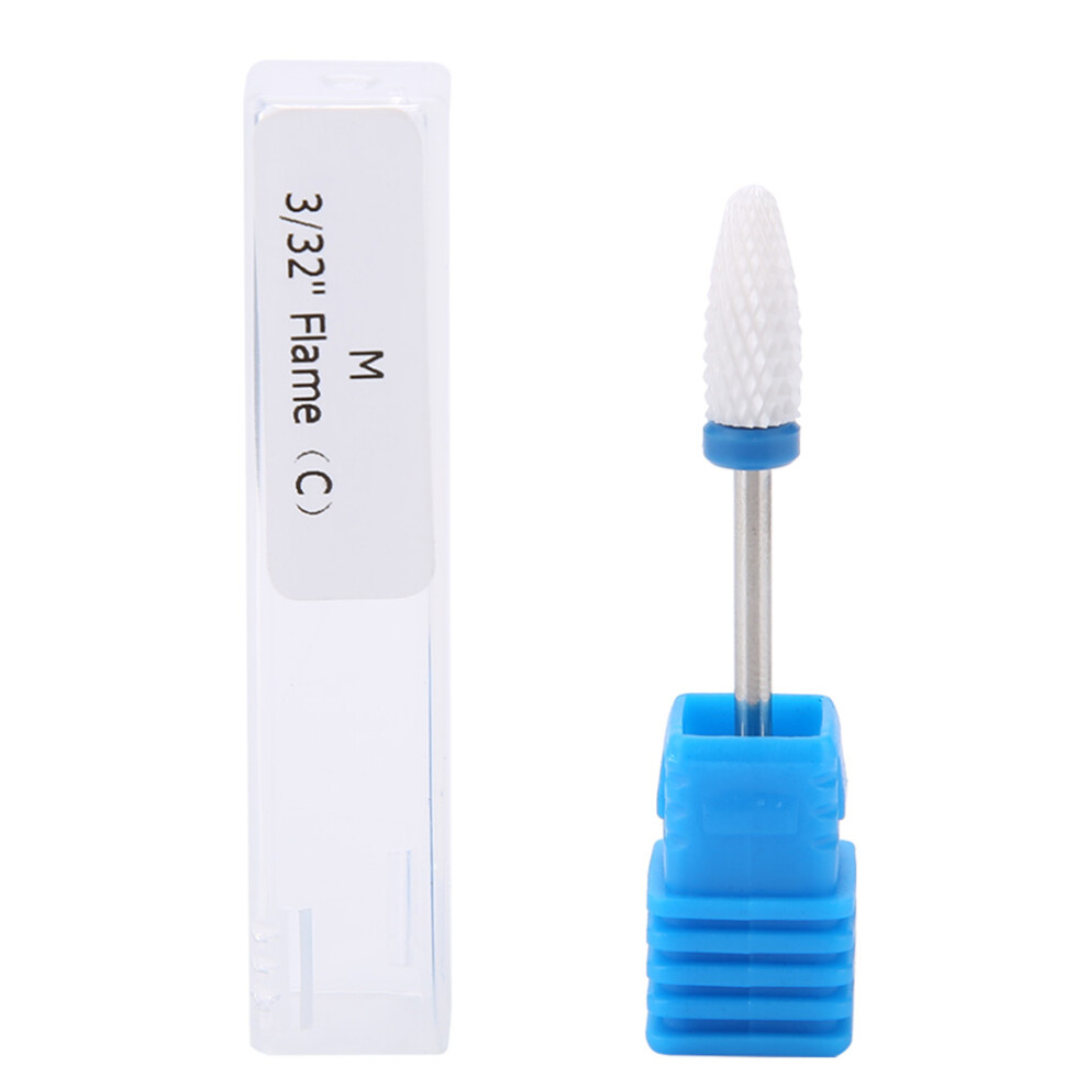 Ceramic Manicure Drill Bits for Grinding Polishing Peeling Drilling Carving Radian, All-in-One Nail Drill Set with Carbide Remover Bits for Manicure