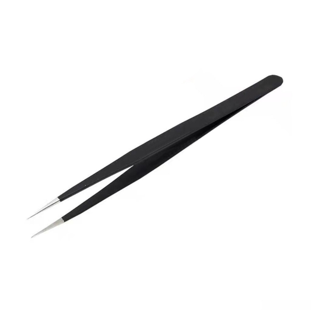 Stainless Steel Anti-Static Tools, Suitable For Eyelashes Extension And Clamping Small Items With ESD Coated Long-Lasting Durability Precision Tips