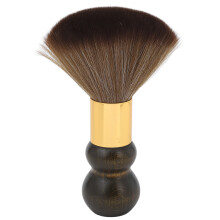 Spazzola in legno massello dal design ergonomico, comoda da usare per la cura della barba, con manico a forma di zucca, ideale per lo styling della
