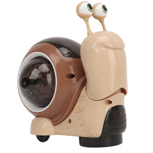 Aprimore as habilidades manuais com este Caracol de Brinquedo Elétrico, Musical e Luminoso, que Balança a Cabeça e Projeção de Luz 3D. Ele