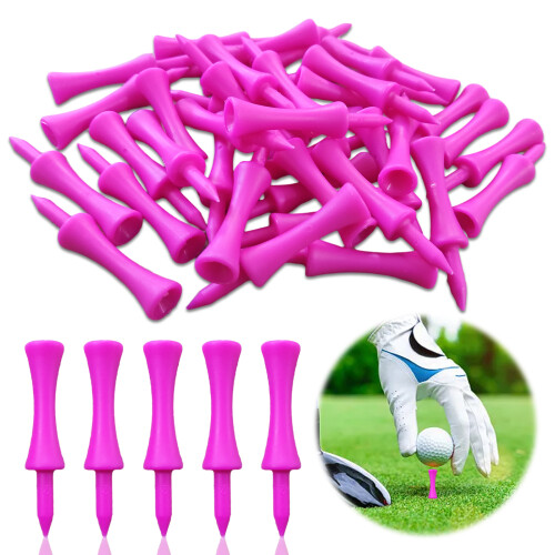 Enhanced Stability Golf Tees, Unbreakable Golf Tees, Step Down Design For Consistent Placement And Improved Performance, Bright Colors For Easy