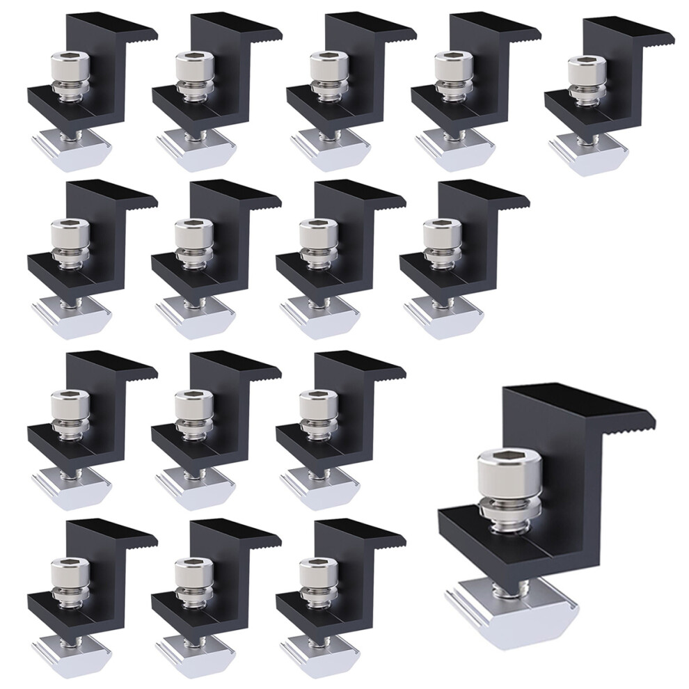 Innovative Solar Panel Mounting Bracket, Aluminum Alloy End Clamp For 30Mm Solar Panels, Easy Installation, Complete Accessories Included For Solar 9405630032659