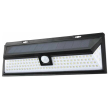 Projecteurs solaires de sécurité pour mur extérieur, LED ultra-lumineuses avec modes d'économie d'énergie et détecteur de mouvement, étanches