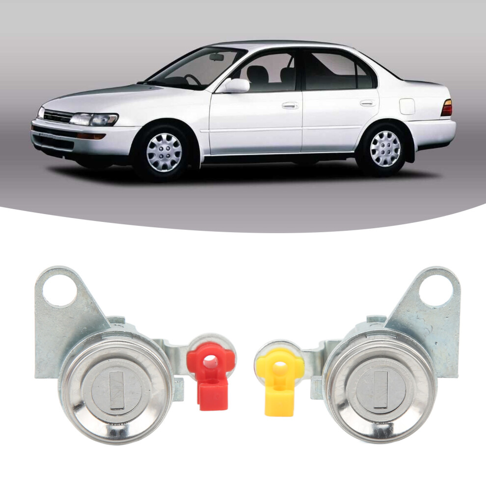 Driver Passenger Side Door Lock Cylinder Set For Corolla 1993-1997 9431372050361