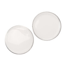 White 6.5in Drum Head Pair - Waterproof Replacement for Jazz Drums
