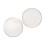 White 6.5in Drum Head Pair - Waterproof Replacement for Jazz Drums 1