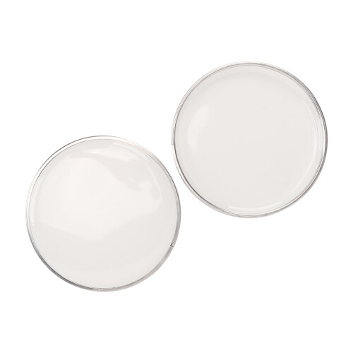 White 6.5in Drum Head Pair - Waterproof Replacement for Jazz Drums
