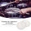 White 6.5in Drum Head Pair - Waterproof Replacement for Jazz Drums 3