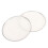 White 6.5in Drum Head Pair - Waterproof Replacement for Jazz Drums 2
