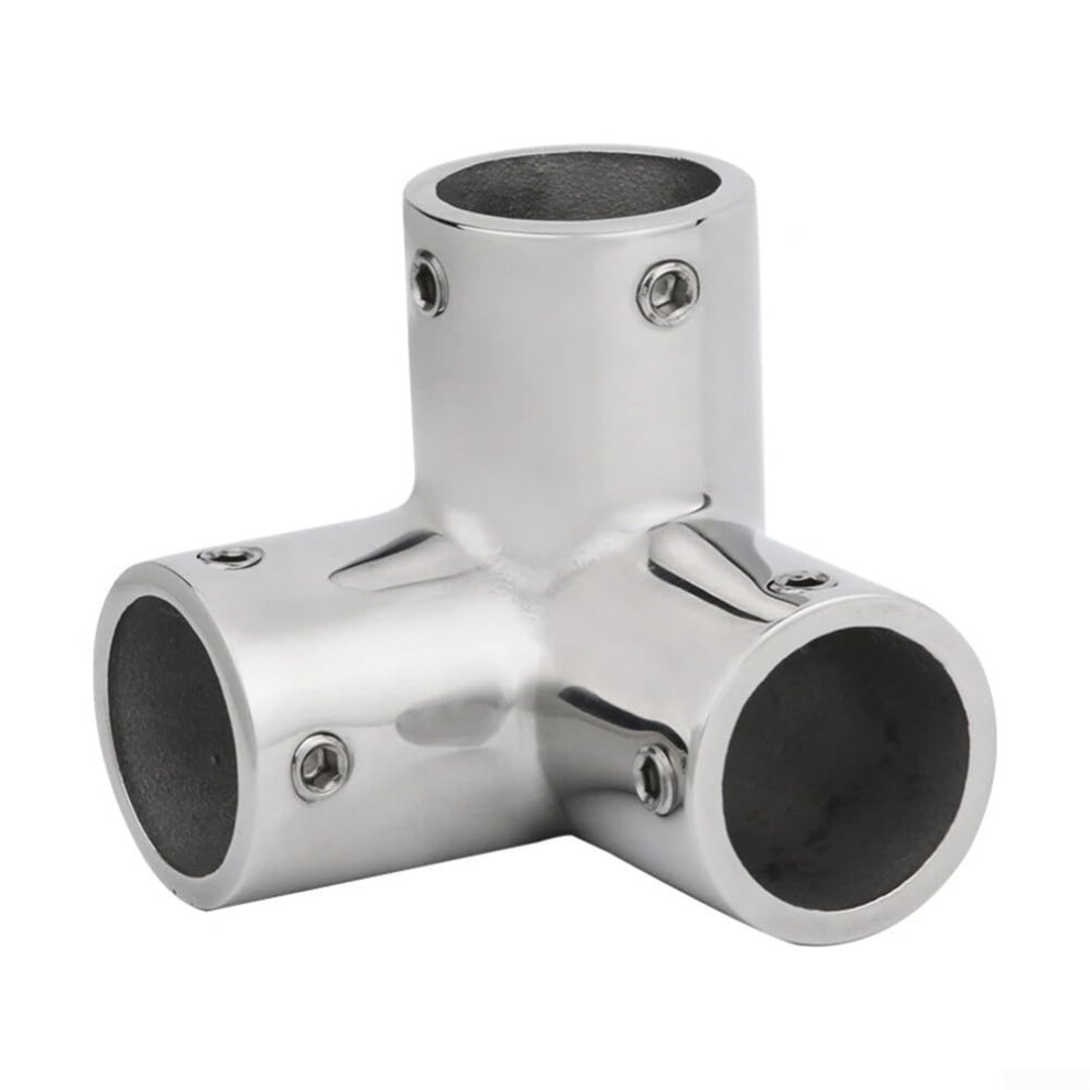 316 Stainless Steel Marine Handrail Pipe Fittings 90 Degree Tee Elbow Built For Durability And Resistance In Plumbing Projects (22Mm) 9426802544534