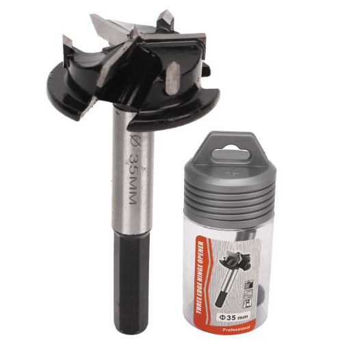 Robust 35mm Hinge Hole Drill Bit for Wood Plastic with Hex Shank 1