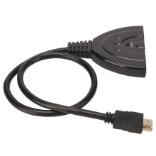 3-Port HDMI-Switcher 3D 1080p 3-in-1-Ausgang Schwarz Hochauflösend