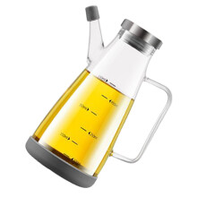 Glazen oliefles met grote capaciteit en roestvrij stalen-500 ml