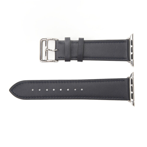 Pulseira de couro elegante e sofisticada para Apple Watch, compatível com couro resistente à água, pulseira de substituição de couro premium com 1