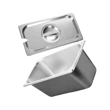 Corrosiebestendig 1/3 portiecontainer roestvrijstalen-B