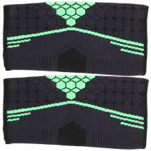2St Black Nylon Sport Elleboogbeschermer Stevige Ademend Arm Sleeve