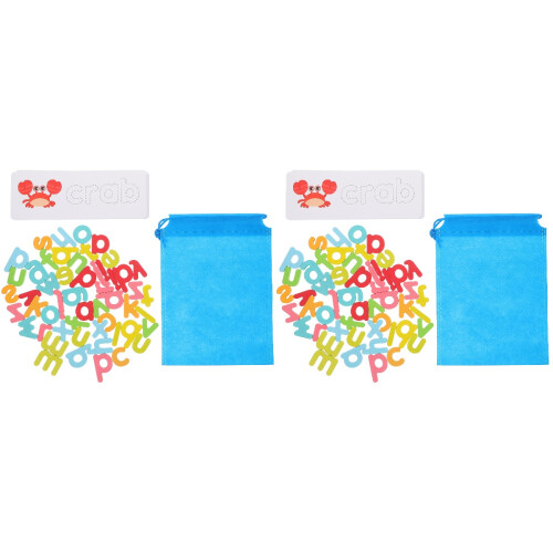 2 Sets Spelling Spelletjes Letterkaarten Educatief Speelgoed 2