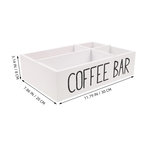 1Boîte De Rangement En Bois Pour Café Multi-Compartiments 2