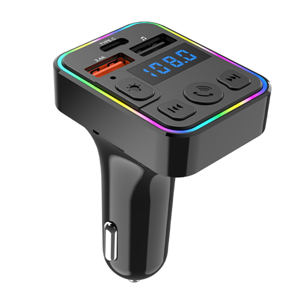 Car Music Adapter Mp3 Wireless Transmitter,With Typec Port Double Usb Receiver For Stereo Upgrade Truck Rv Audio Road Trips Driver Radio Conversion 9426802544848