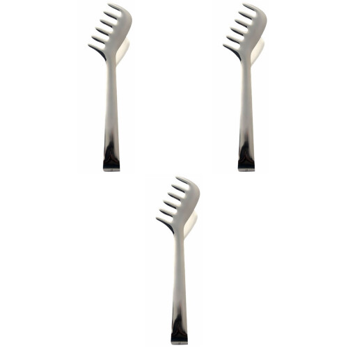 3Stk Spaghetti Robust Für Restaurant Und Buffet Silber 2