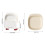 Set of 8 Family Size Bone Dish Set PP Texture Removable Base-b 4