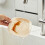 Dishwasher Safe Bone Dishes Set Plastic Tableware for-White 6
