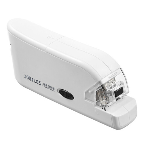 Handheld Electric Stapler 20 Sheet Capacity USB/Battery-White