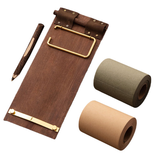 Retros Styles Design Wooden Message Scroll-green rolling paper 1