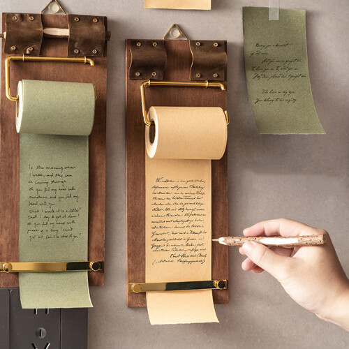 Retros Styles Design Wooden Message Scroll-green rolling paper 2