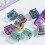 20Pcs Candy Colored Clear Push on Clips Plastic Paper Clip-1 2