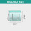 20Pcs Candy Colored Clear Push on Clips Plastic Paper Clip-1 3