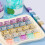 20Pcs Candy Colored Clear Push on Clips Plastic Paper Clip-1 4