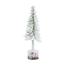 (1-delig) met sneeuw bedekte kunstkerstboom - realistische-C