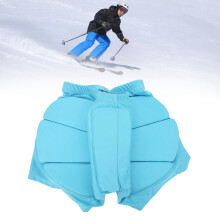 Blue Nylon & EVA Protective Shorts for Cycling and Ski, Size L