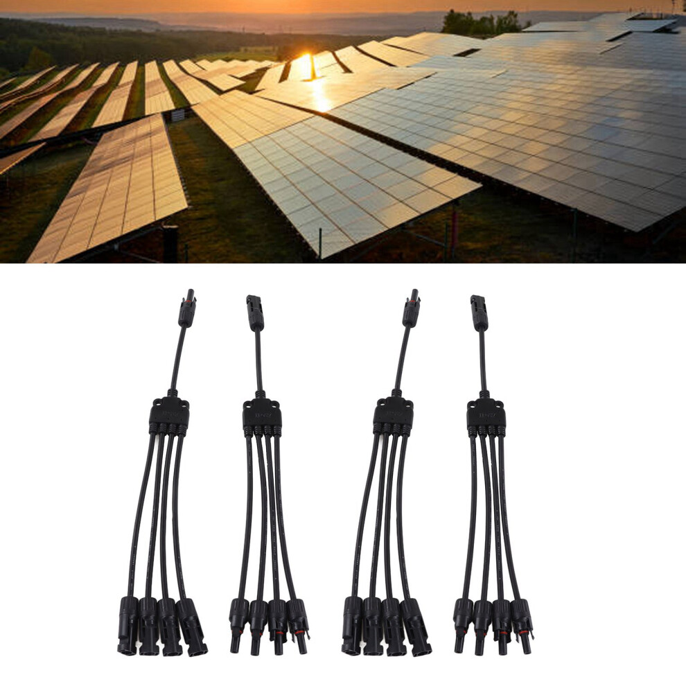 2 Set Solar Pv Branch Cable Ip67 1000Vdc 30A Male Female Connectors 4961380946110