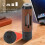 High-Temp Resistant Car Ashtray with Lighter Compact 50mAh Black 8