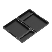 Aluminum Alloy Cigarette Case 20pcs Black, 6.5x10x1.5cm, Auto Popping