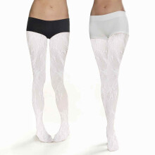 Leggings de renda para mulheres, super confortáveis e elásticas, meia-calça transparente em rede com design que levanta o quadril, meias de