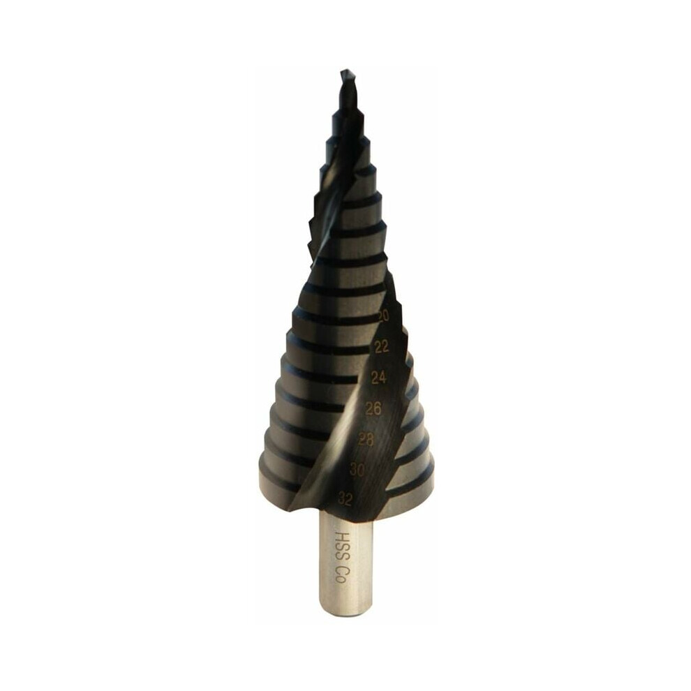 Multi-Size Step Drill Bit For Metal And Plastic, A Work Horse Step Bit With Titanium-Coated Hss And Four Spiral Flute Design For Fast And Efficient Cobalt 9009791579260
