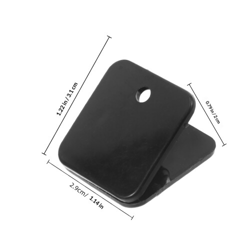 6Pièces Support ABS Noir Pour , Fixation Murale Durable Stable 1