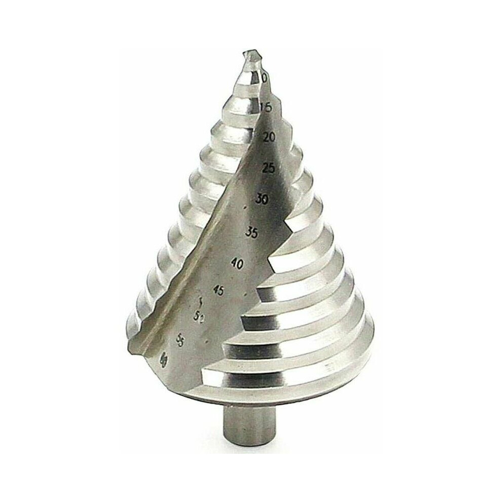 High Speed Steel Step Drill Bit, Titanium Coated Multi-Step Bit With Automatic Center Punch Compatibility And Two Flute Design For Metal Aluminum 9173940373228