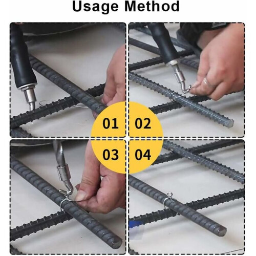 Time Saving Rebar Tie Wire Twister, Semi-Automatic Tool With Ergonomic Design For Comfortable Binding On Building Sites 2